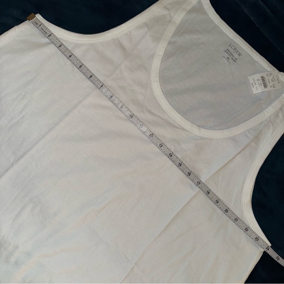 NEW! J. CREW FACTORY White “Broken-In” Jersey Tank Top size 3X NWT GORGEOUS - Picture 8 of 16